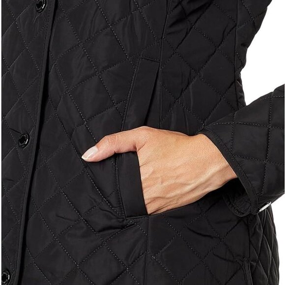 Calvin Klein Black Quilted Water& Wind Resistant Jacket Size S NWT - Picture 6 of 16